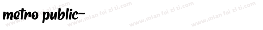 metro public字体转换